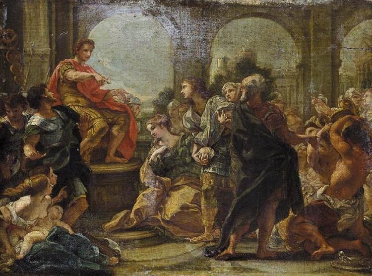 Giovanni Battista Gaulli Called Baccicio Continence of Scipio